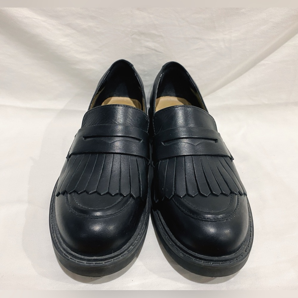 Clarks Orinoco 2 Loafer 26161665 Women's Black Leather Loafer Flats Shoes